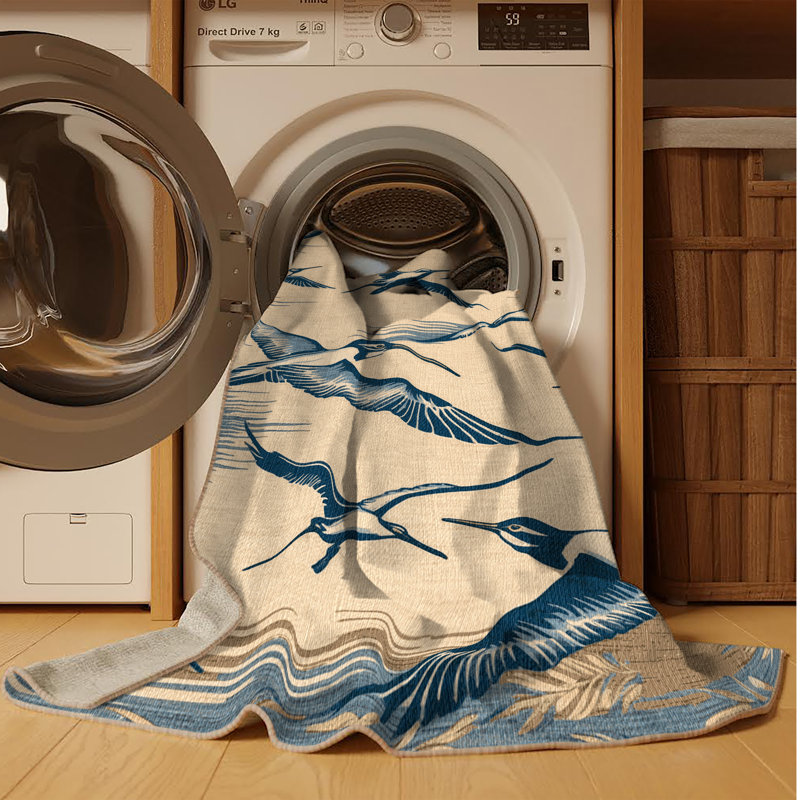  Tapis hawaïen lavable oiseaux de mer en vol, Tapis de couloir 2 pi x 4 pi