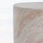 Outdoor and Indoor End Table with Elegant Travertine Finish,No assembly