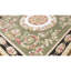 Hand-Knotted High-Quality Green and Brown Area Rug