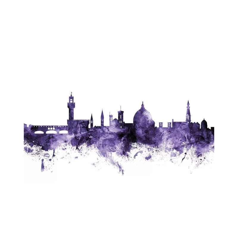 Florence, Italy Skyline by Michael Tompsett - 1 Piece Wrapped Canvas Painting, 101.6 cm H x 66.04 cm W x 1.91 cm D