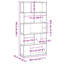 162.5cm H Bookcase-102819017-102819018