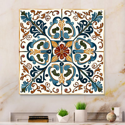 Tishara - Abstract Tile Acrylic Wall Art For Living Room