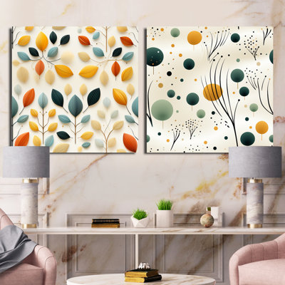 Dahmen Symmetry - Abstract Square Collage Set Of 2