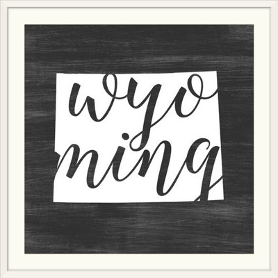 " Home State Typography Wyoming "
