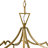 4 - Light Retro Metal Rectangular Frame Lantern Chandelier