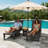 Outdoor Chaise Lounge Chair Set of 2, 5-Positions Adjustable Pool Lounge Chair-525744466