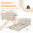 51" Wide Convertible Chair 2-In-1 Pull Out Sleeper Futon Chair Beds-799379021