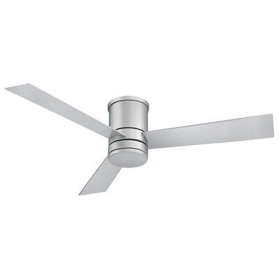 52"" Axis 3 - Blade LED Smart Flush Mount Ceiling Fan with Remote Control and Light Kit Included -  Modern Forms, FH-W1803-52L-TT