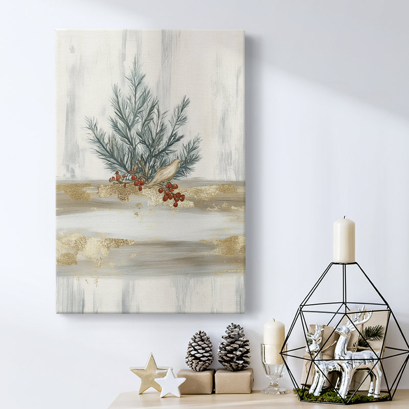 Art des Fêtes de Noël - Toile tendue avec châssis CCXCV III, H 18 po x l 12 po