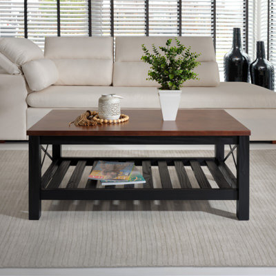Solid Wood Coffee Table with Storage