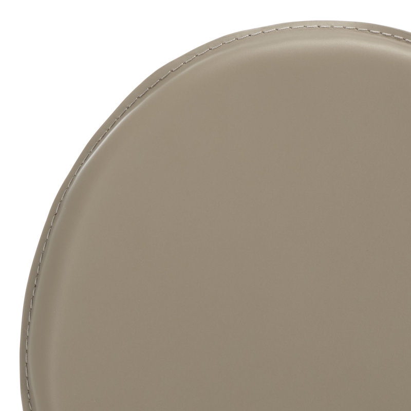 Oxon Hill 18.5'' H Faux Leather Upholstered Side Chair, Bonded Leather+Sponge - Gray
