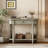 Narrow Console Table with Curved Corner, Retro Entryway Table with Top Drawer and Open Shelf, Sofa Table Console Tables for Entryway, Hallway and Living Room-976094786