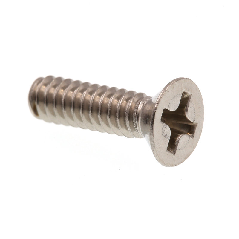 Vis à métaux, tête plate, embout cruciforme, # 10-32 X 1/2 po (paquet de 25), H 4 po x l 2,85 po x P 0,45 po