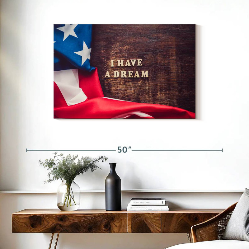 Drapeau américain Lelend I Have A Dream, H 24 po x l 36 po