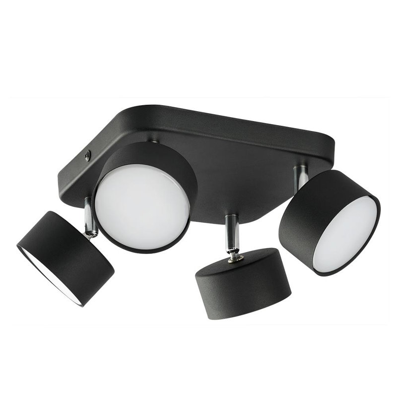 Arwyn Semi Flush Mount, Black