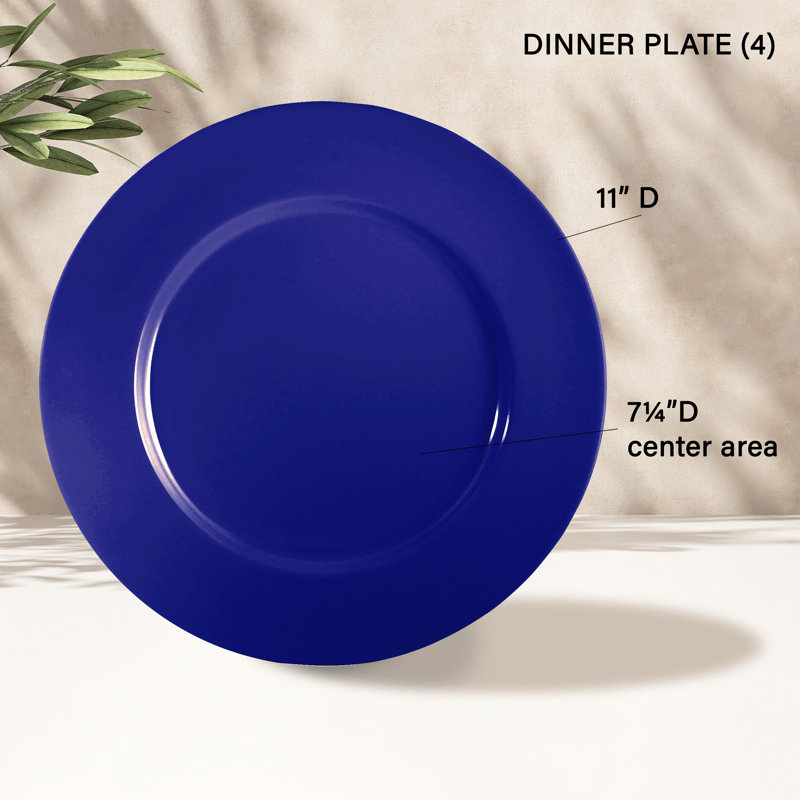 Melamine Dinnerware Set, Blue