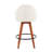 Tenessa Swivel Upholstered Counter Stool with Solid Wood Frame