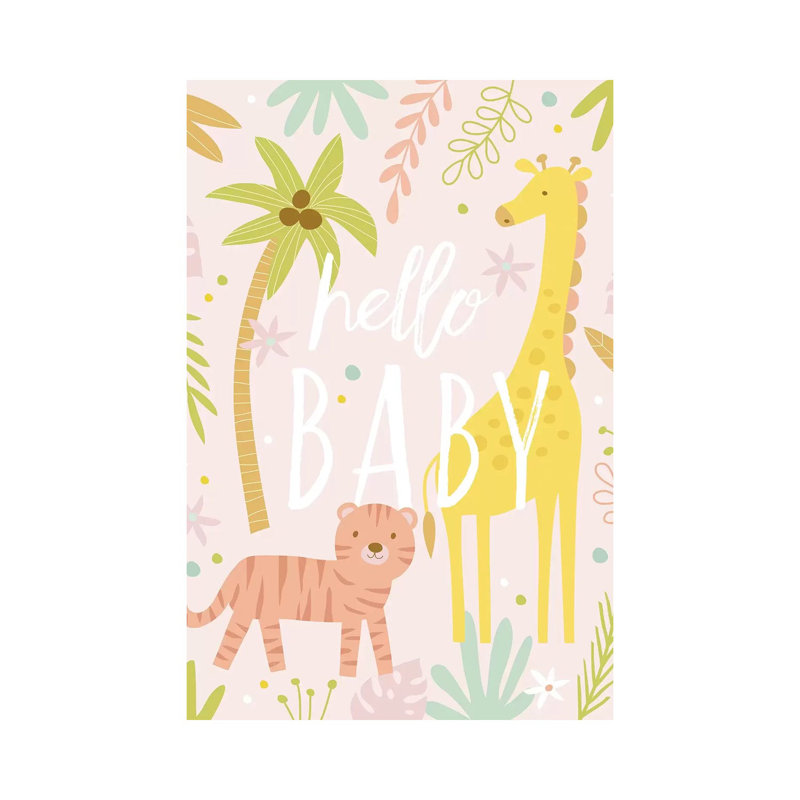 Baby Soft Safari I by Nina Seven - Wrapped Canvas Print, 20.32 cm H x 30.48 cm W