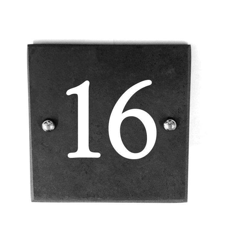 Babe 15cm H Slate House Number, 16