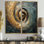 Bronze tourbillon de sagesse tourbillonnante - grandes spirales abstraites, art mural