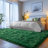 Solid Rug Soft Fluffy Green Indoor Area Rug for Living Room Bedroom Nursery Kids Room-805677154-805677180