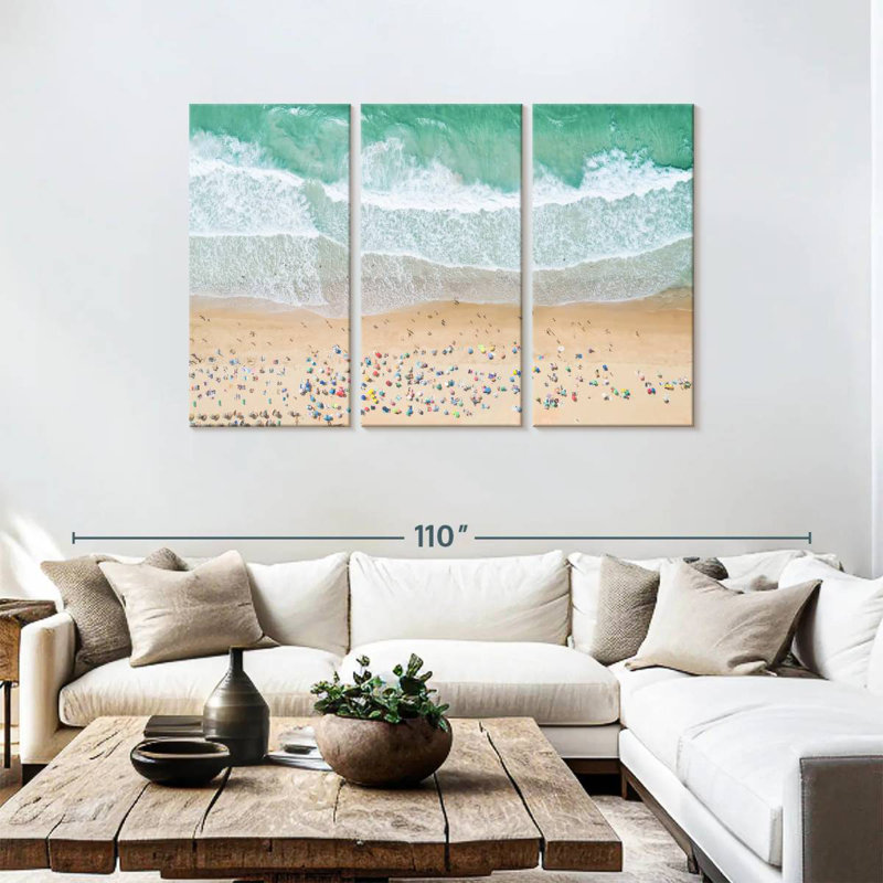 Plage aérienne Gillard, H 48 po x l 74 po