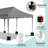  20'x10' Pop-Up Canopy Tent, Heavy Duty Oxford Fabric Commercial Gazebo with 4 Removable Sidewalls, Waterproof & UV-Resistant Instant Shelter, for Parties, Trade Shows, Backyard(gray)-109236289-111044838