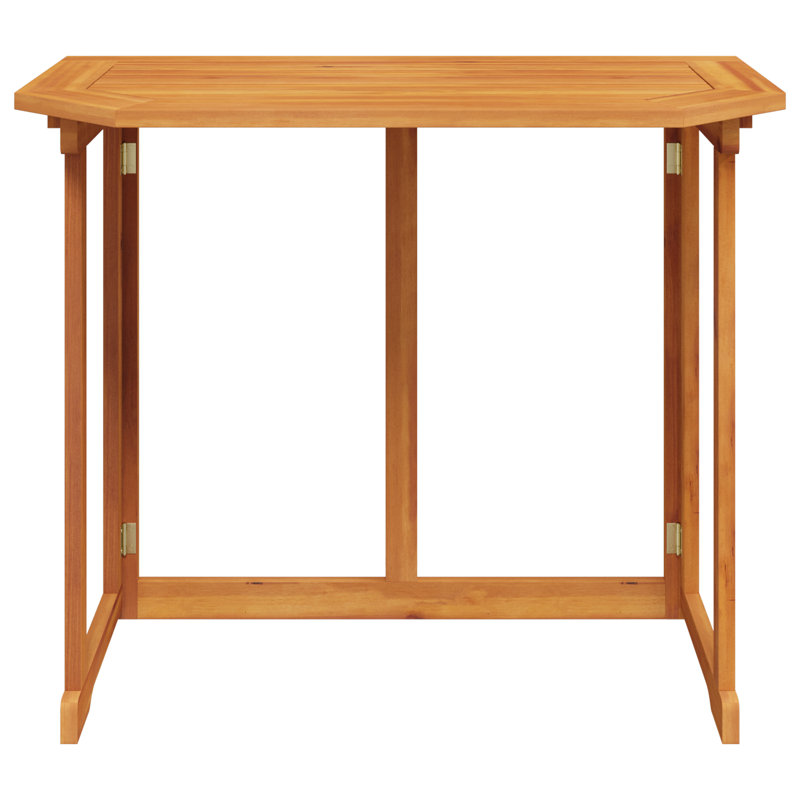 Shirebrook Acacia Folding Outdoor Balcony Table , 89.9cm cm W 50.38cm cm D, Brown, 75cm H x 90cm W x 50cm D