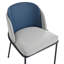 Chaise d'appoint moderne, chaise de lecture rembourrée avec pieds en métal-1990906246