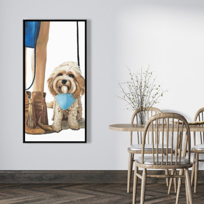Fashionable Cavoodle Dog Print On Canvas