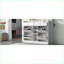 Range-chaussures 4 tiroirs avec rangement à 2 niveaux pour hall d'entrée blanc cassé | Moderne | Panneau de particules-659900664
