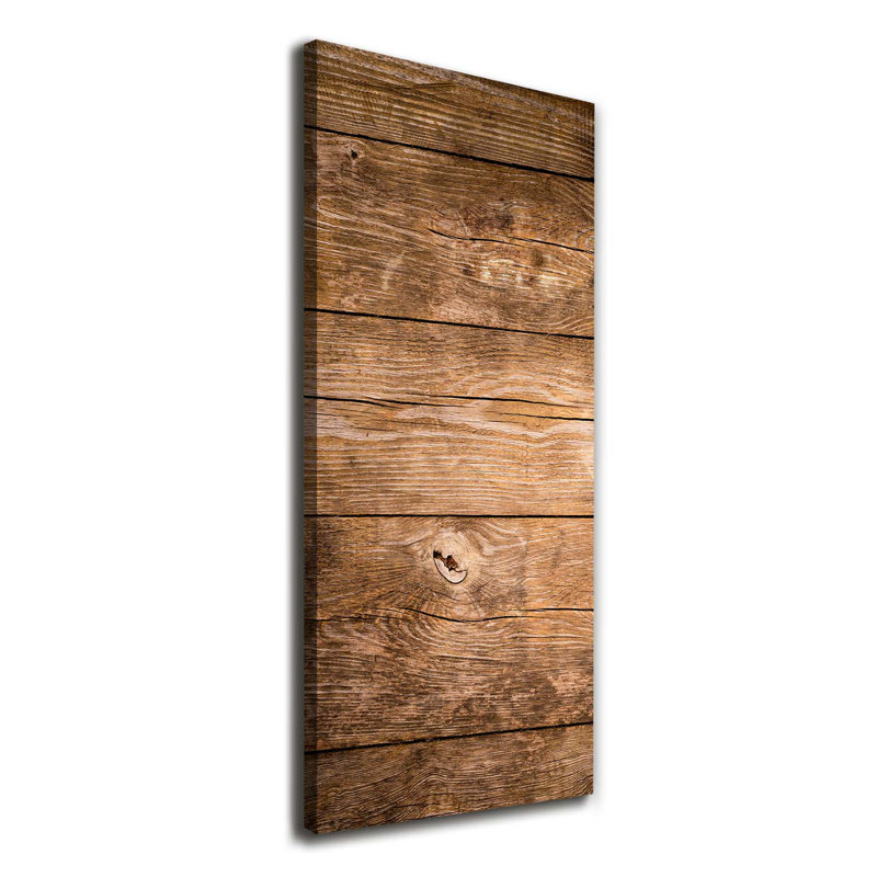 Wooden Background - Wrapped Canvas Print