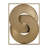 Gold and Black Intersecting Rings Mid-Century Modern Wall Art