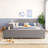 Full Size Upholstered Grounded Bed, Mother & Child Bed With Bedside Desk And Little Round Stool-1379565006-1379565000