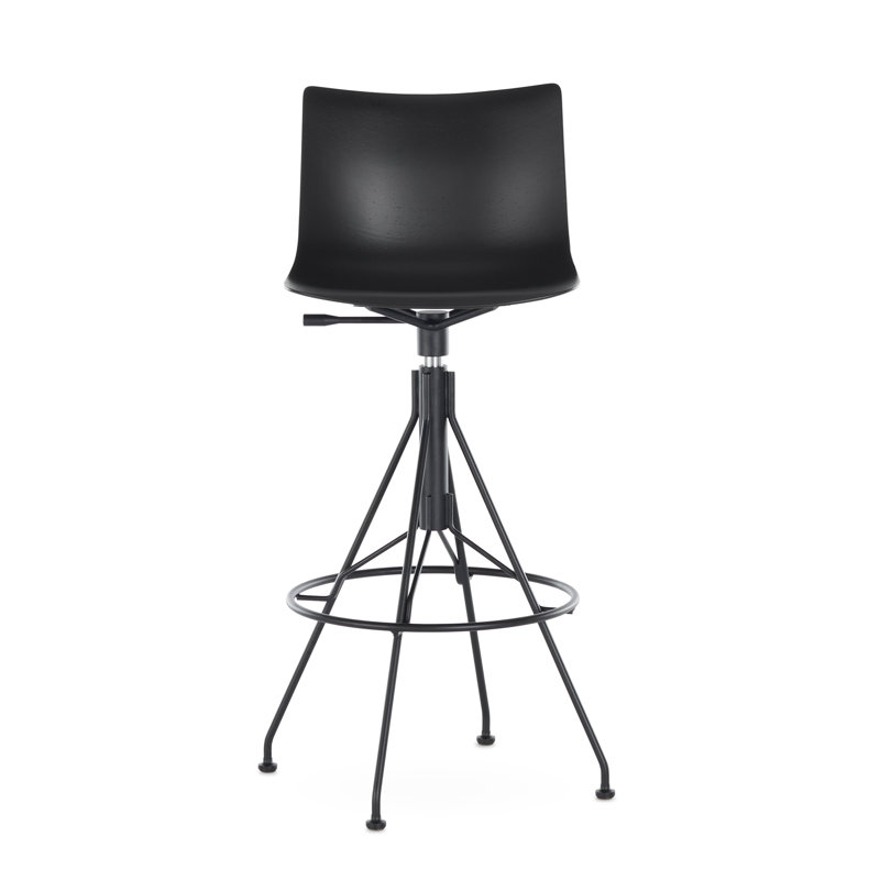C.Koya Stool, Black, Black wood