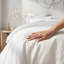 Ensemble de housse de couette en percale 100% coton avec coutures en satin 2 lignes Hotel Comfort-130647155-130647160