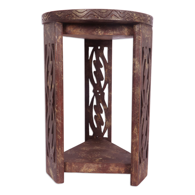 Table de bout en bois dieu "i crainte only" Severina