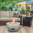 Round Concrete Propane Smokeless Fire Pit-1275296905