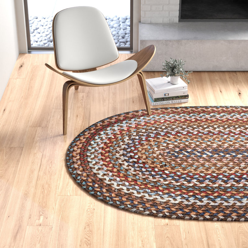 Ato Wool Geometric Indoor Rug, Oval 10' x 13'