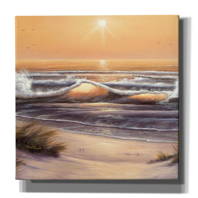 «Golden Waves» par Diane Romanello, H 26 po x l 26 po x P 1,5 po