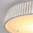 Rustic 18" Distressed White Drum 3CCT LED Flush Mount Ceiling Light