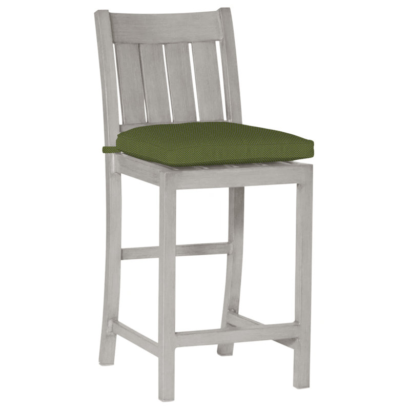 Tabouret de comptoir d'extérieur club 24 po, Pas de soudure, Forêt de lin, Huître