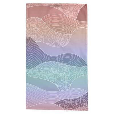 Leffel Hand Drawn Waves Tablecloth