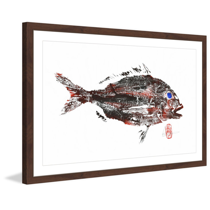 Dirty Snapper Framed Dark Brown Canvas Print, 24" x 36"