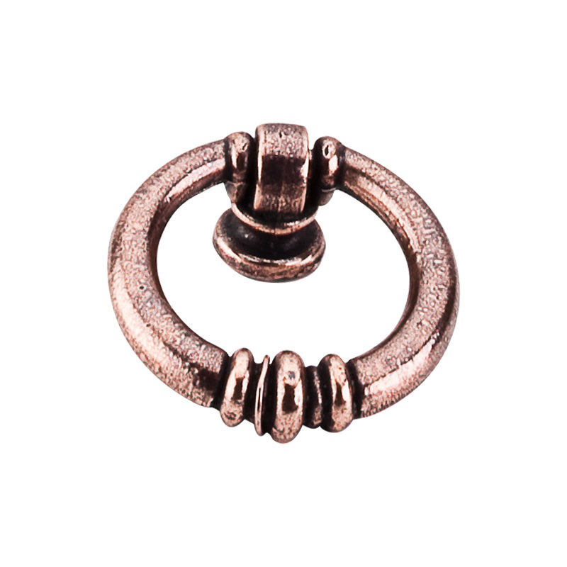 Newton Ring 1 5/8" Length Round Knob, Old English Copper