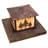 Rustic Lodge Stained Glass Pier Mount Light Post Lantern