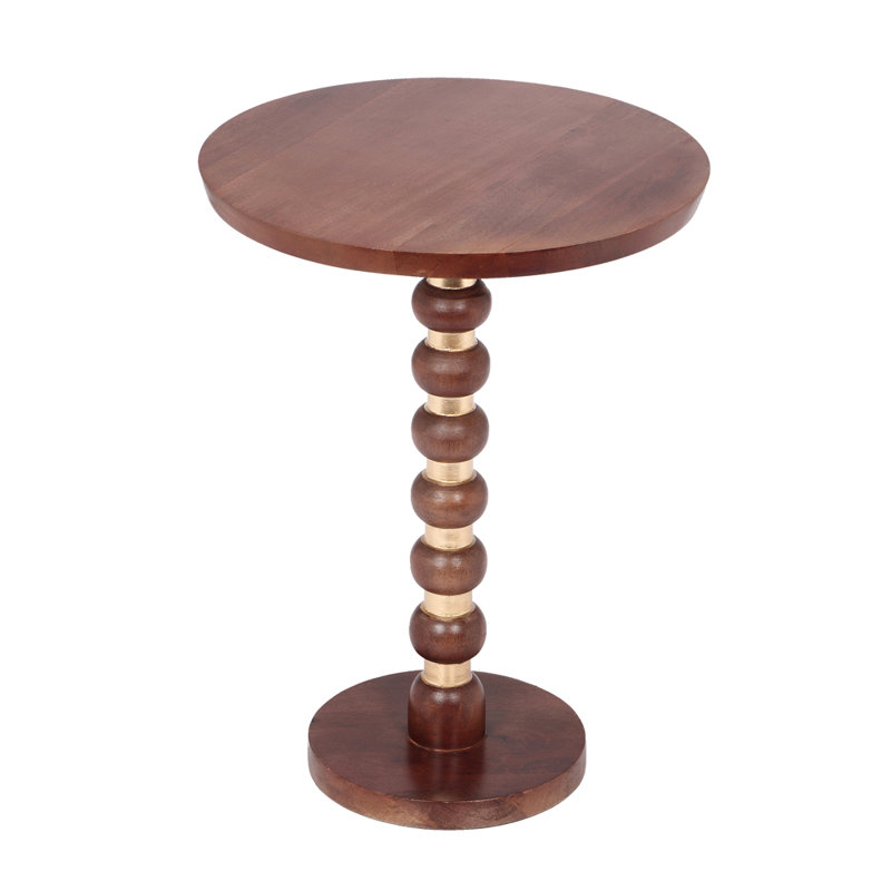 Mango Wood Round End Table