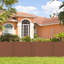 Costway 2 Pack 48" X 37.5" Air Conditioner Fence Screen Panel Kit With 3 Ground Stakes Brown