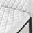 Tierra Sleek Metal and White Gloss Round Dining Table Set with 6 Faux Leather Dining Chairs-1906931493