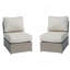 Chaise de patio entièrement assemblée avec coussins